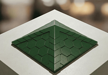 Колпак на забор 385*385 6 кг. зелёный