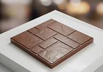 Полимерпесчаная тротуарная плитка, цвет: шоколад