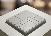 Полимерпесчаная тротуарная плитка, цвет: серый