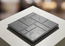 Полимерпесчаная тротуарная плитка, цвет: черный