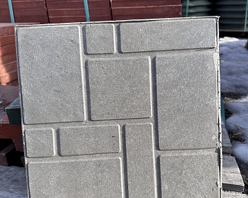 Полимерпесчаная плитка серая