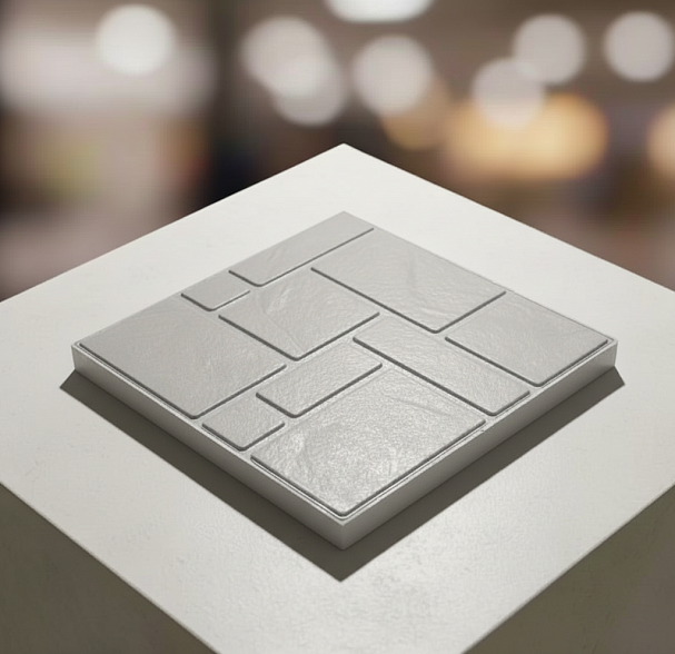 Полимерпесчаная тротуарная плитка, цвет: серый