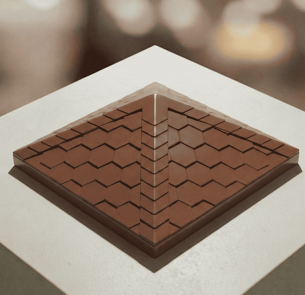 Колпак на забор 535*535 12 кг. шоколад