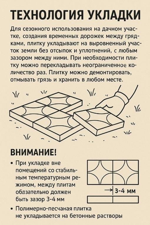 Рекомендации по укладке тротуарной плитки